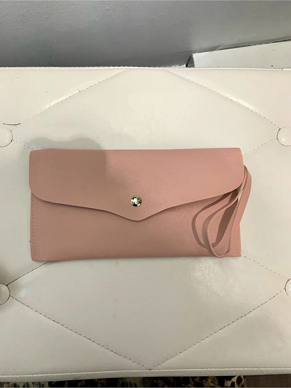 Miu Pink Wristlet Clutch